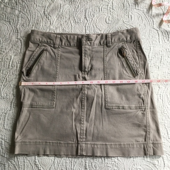 Cargo Skirt Light Green Grey Old Navy S/M Pockets - Picture 8 of 8